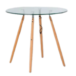 Mesa de centro de cristal Eames